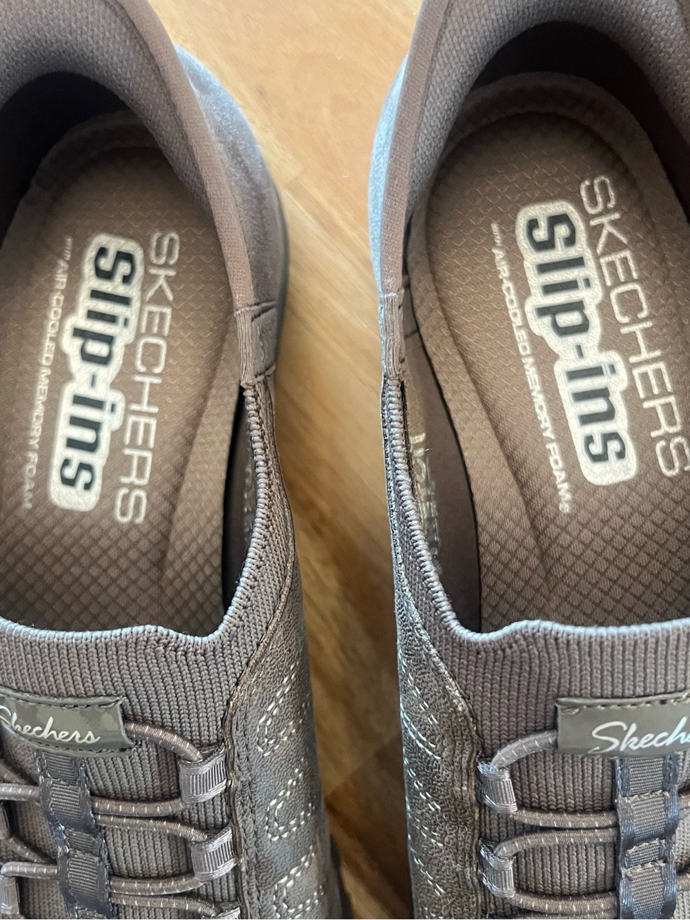 Skechers Women's Brown Slip-Ins Athletic Memory Foam Sneakers - Picture 3 of 13
